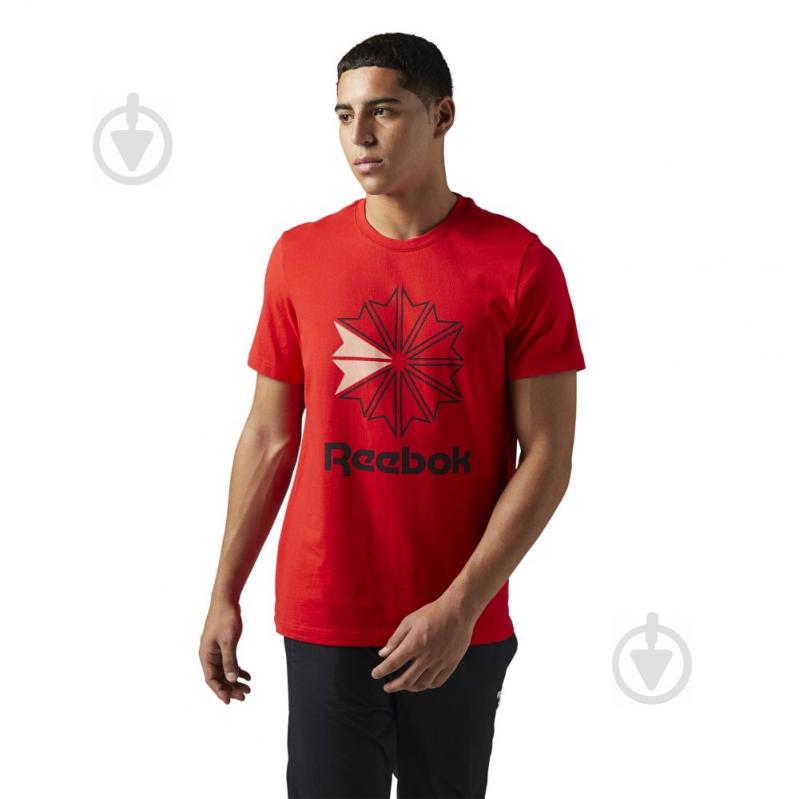 Футболка Reebok F GR TEE BQ3492 р.M червоний - фото 1