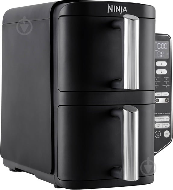 Мультипечь NINJA SL300EU Double Stack Air fryer double basket vertical 7.6l - black - фото 4