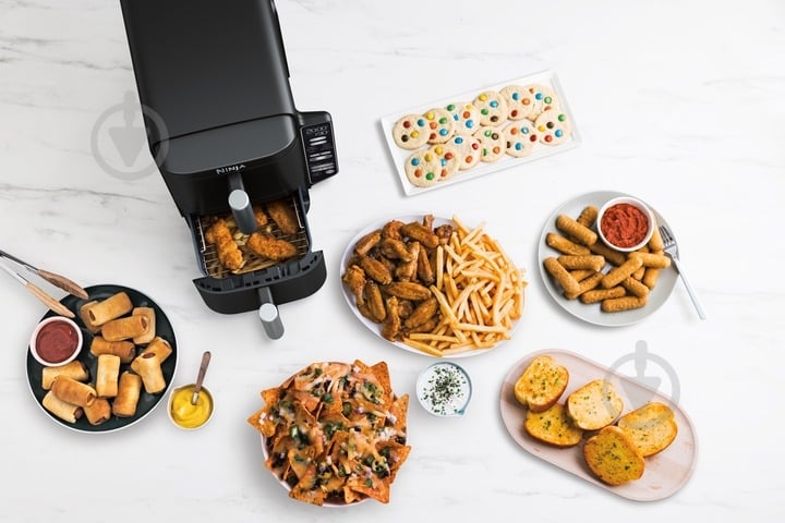 Мультипечь NINJA SL300EU Double Stack Air fryer double basket vertical 7.6l - black - фото 15