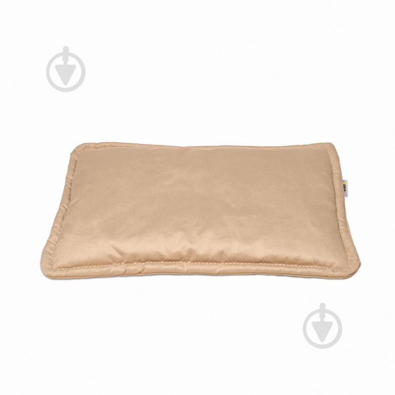 Лежак PETBED Слим S 60х40 см h-3 см велюр бежевый - фото 1 Лежак PETBED Слим S 60х40 см h-3 см велюр бежевый - фото 1