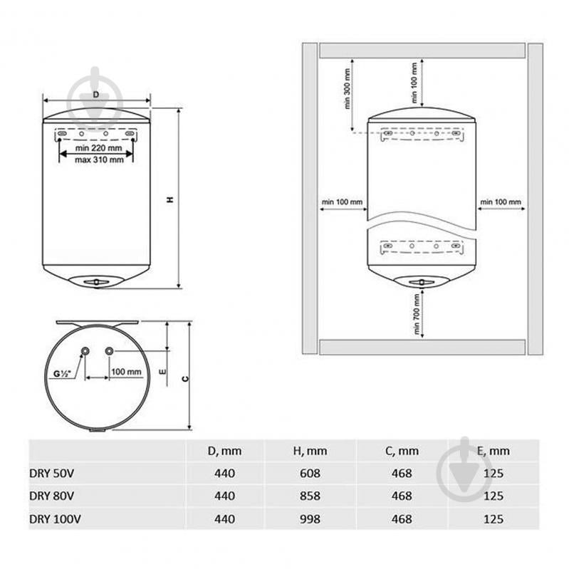 Бойлер Tesy DRY 50V - фото 8