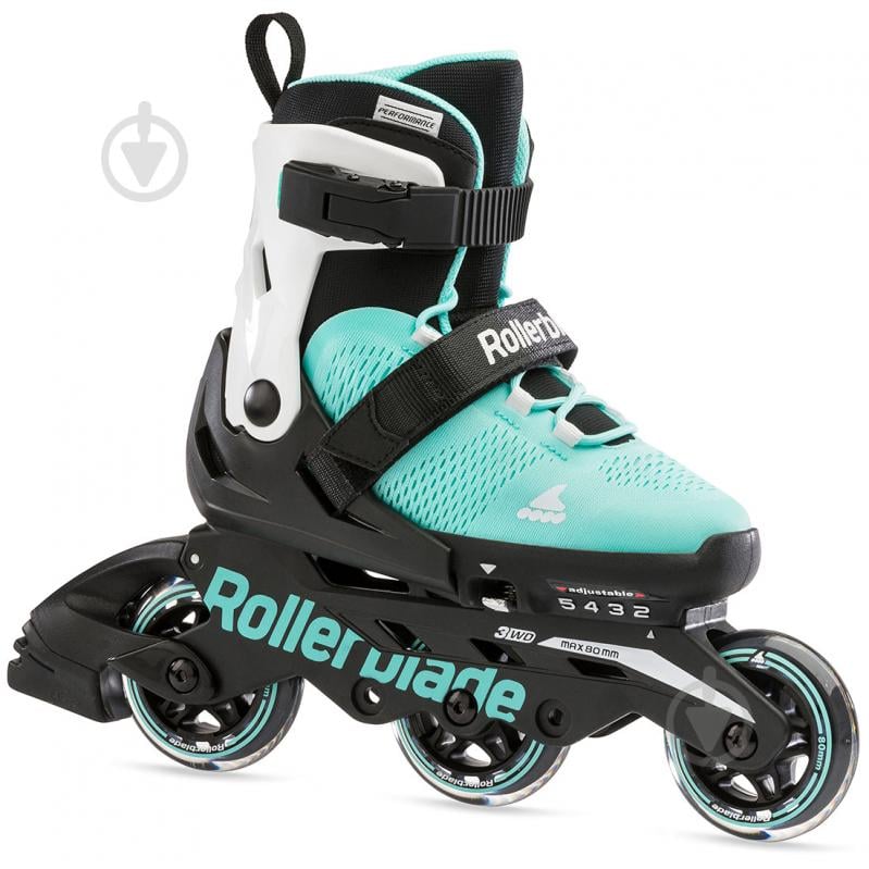 Роликовые коньки Rollerblade Microblade 3WD 07221700-2V6 р. 28-32 голубой - фото 2