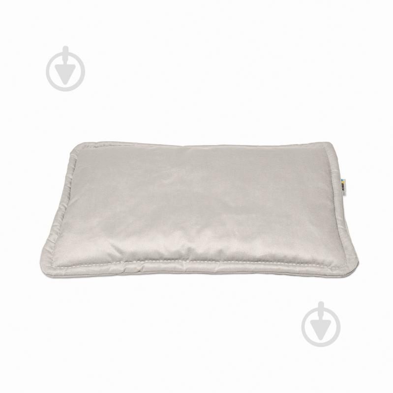 Лежак PETBED Слім S 60х40 см h-3 см велюр сірий - фото 1 Лежак PETBED Слім S 60х40 см h-3 см велюр сірий - фото 1