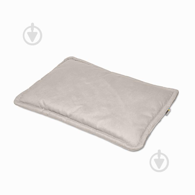 Лежак PETBED Слім S 60х40 см h-3 см велюр сірий - фото 2 Лежак PETBED Слім S 60х40 см h-3 см велюр сірий - фото 2