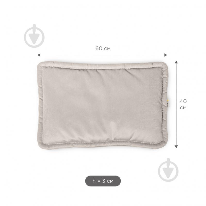 Лежак PETBED Слім S 60х40 см h-3 см велюр сірий - фото 4 Лежак PETBED Слім S 60х40 см h-3 см велюр сірий - фото 4