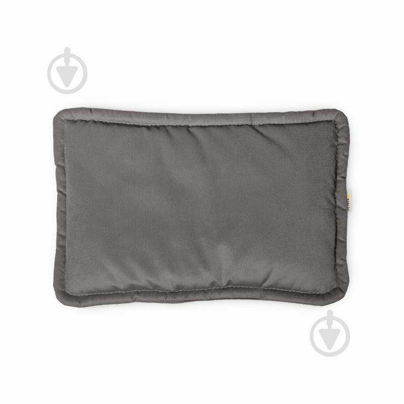 Лежак PETBED Слім S 60х40 см h-3 см велюр темно-сірий - фото 3