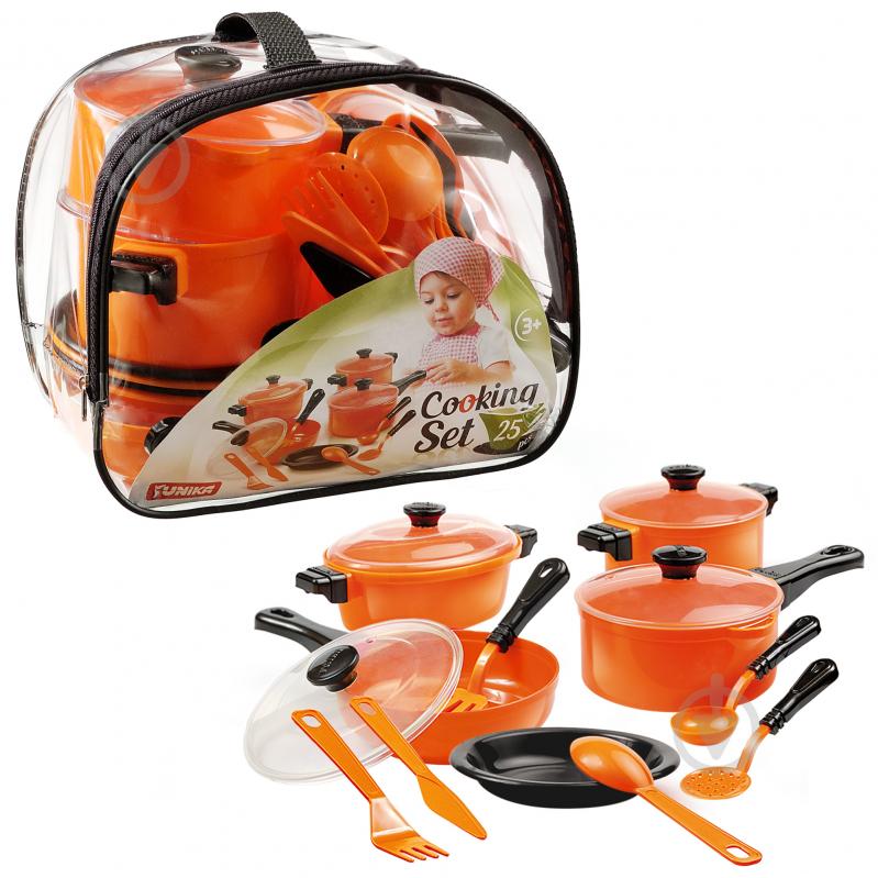 Набір дитячого посуду ЮНІКА Cooking Set (25 предметів) 71498 - фото 1