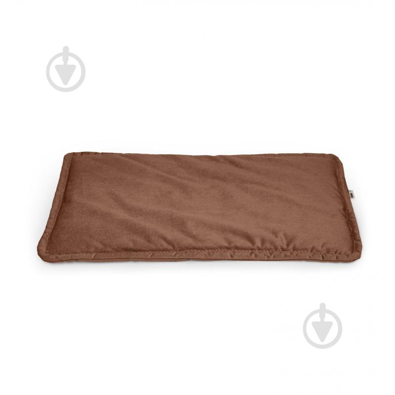 Лежак PETBED Слим М 70х50 см h-3 см велюр коричневый - фото 1 Лежак PETBED Слим М 70х50 см h-3 см велюр коричневый - фото 1