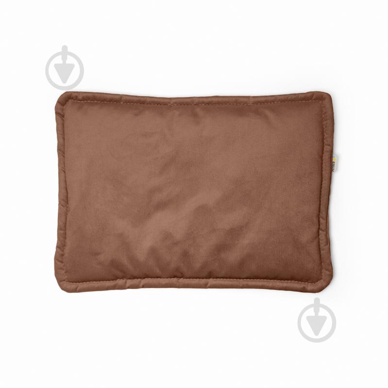 Лежак PETBED Слим М 70х50 см h-3 см велюр коричневый - фото 3 Лежак PETBED Слим М 70х50 см h-3 см велюр коричневый - фото 3