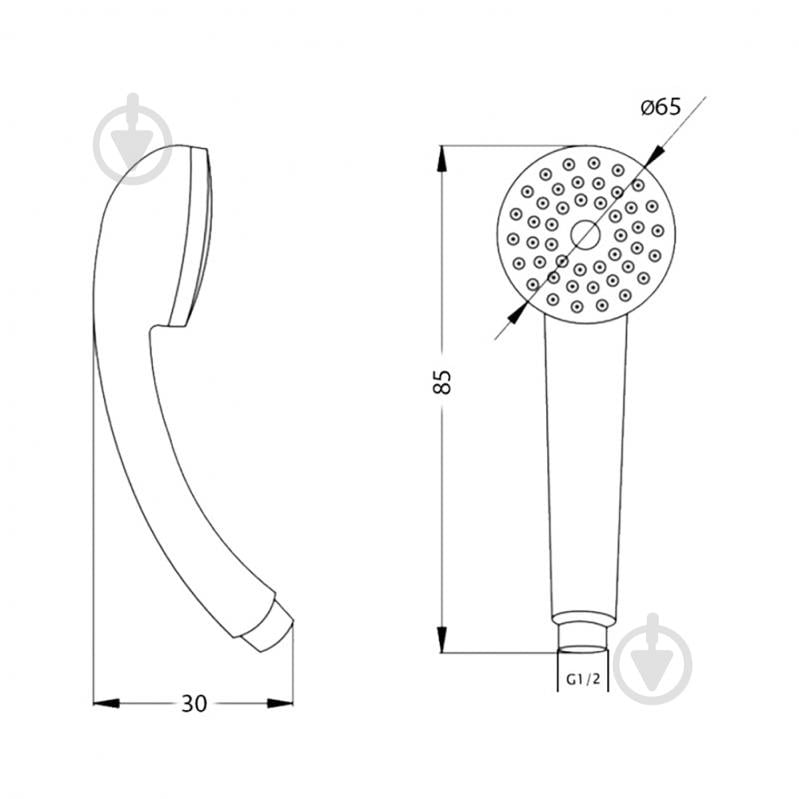 Лейка для душа Kroner KRM - C714 - фото 2