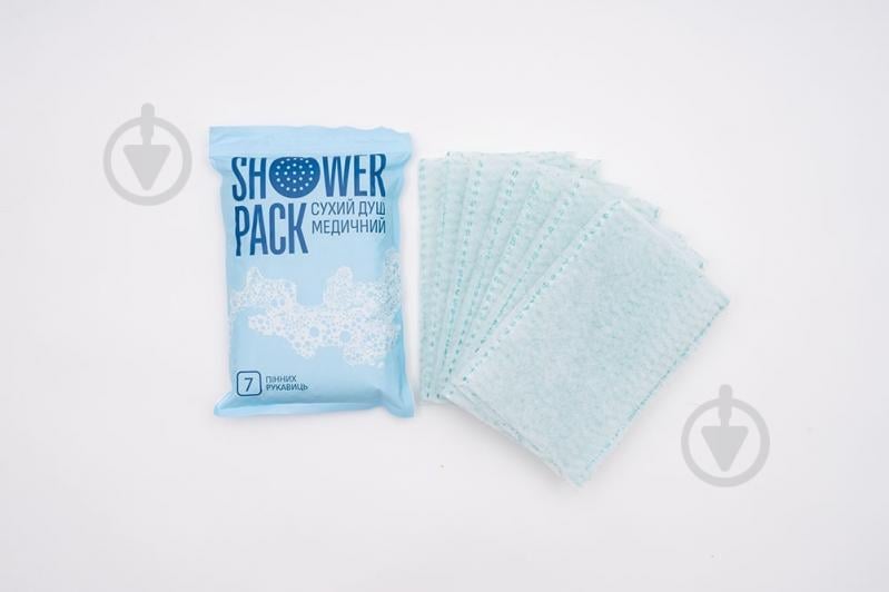 Душ сухой SHOWER PACK "Медицинский" 7 пенных перчаток - фото 5