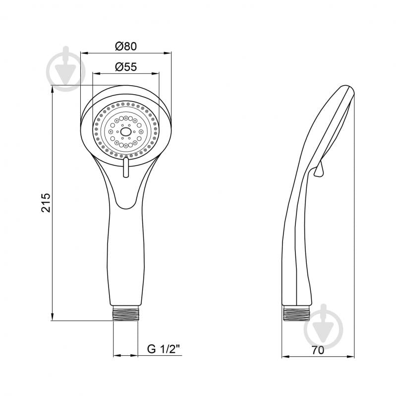 Лейка для душа Kroner KRM - C713 - фото 2