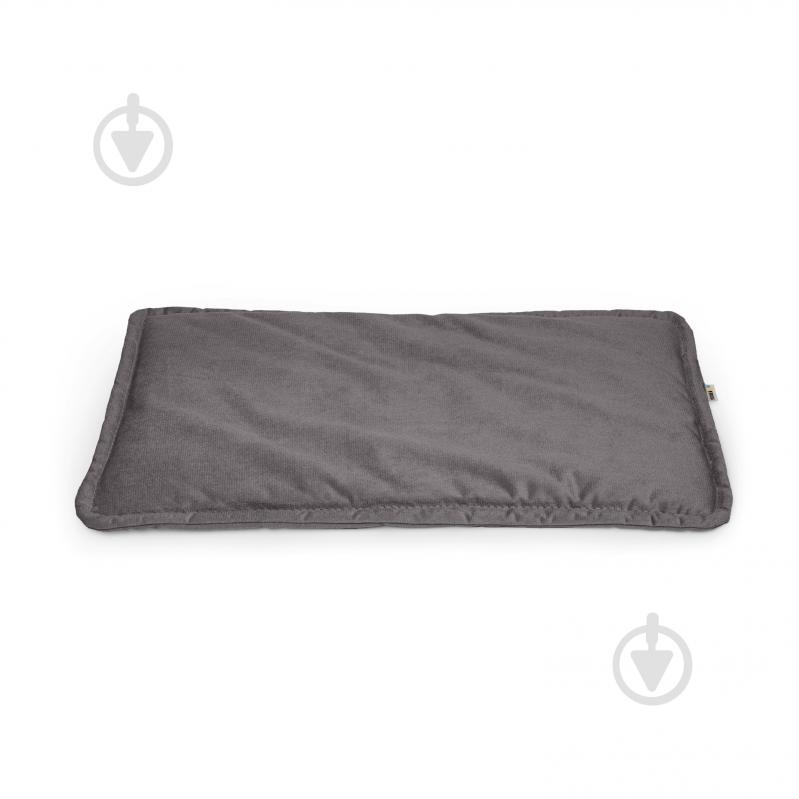 Лежак PETBED Слим М 70х50 см h-3 см велюр темно-серый - фото 1 Лежак PETBED Слим М 70х50 см h-3 см велюр темно-серый - фото 1