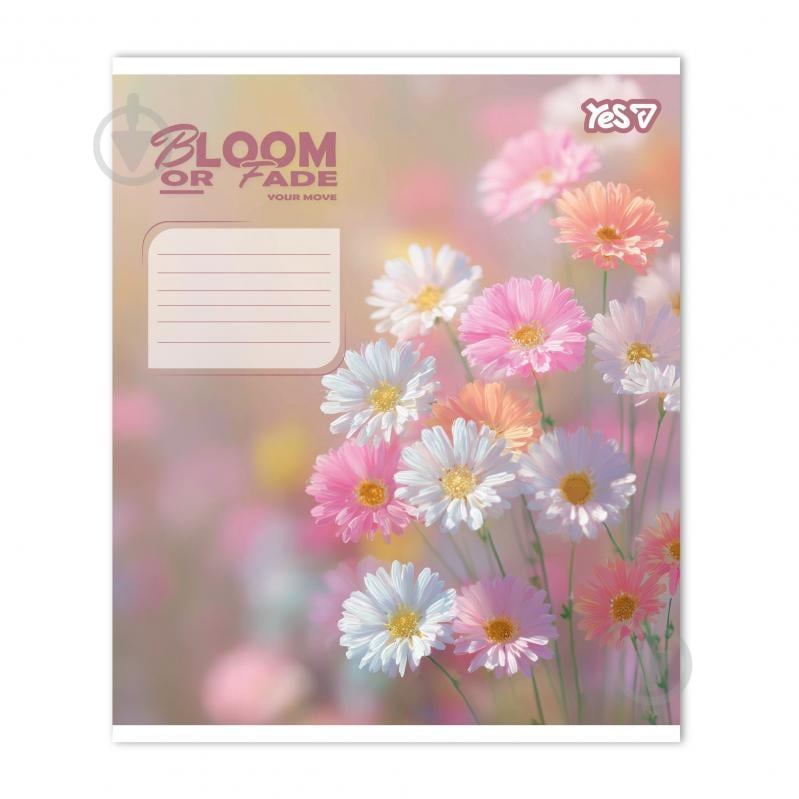 Зошит шкільний Bloom or fade 36 арк. лінійка 768877 YES - фото 2