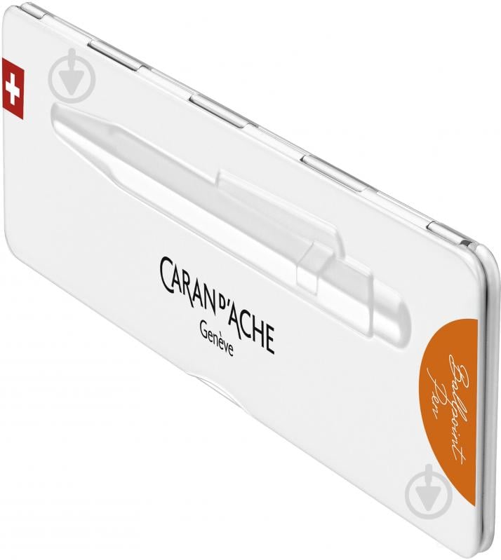 Ручка Caran d'Ache 849 Colormat-X оранжевая / box - фото 6