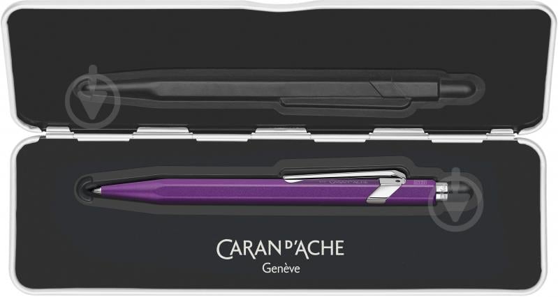 Ручка Caran d'Ache 849 Colormat-X фиолетовая / box - фото 2