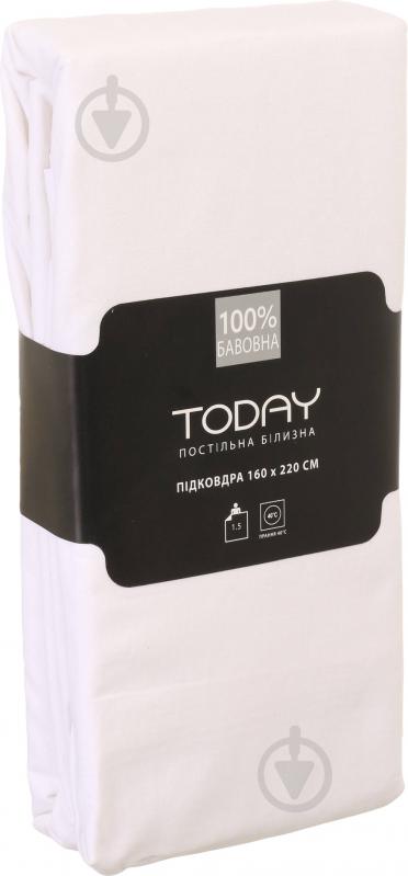 Пододеяльник 1,5 160x220 см молочный Today - фото 4