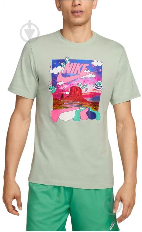 Футболка Nike HJ5468-005 р.M зеленый - фото 1