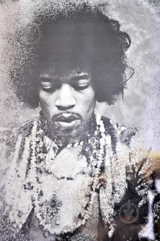 Картина Jimi Hendrix №1764 в рамі за зістареним дзеркалом 30x40 см SEAPS - фото 2