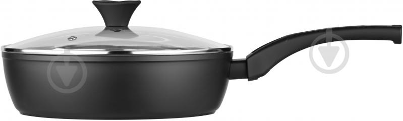 Сковорода з кришкою глибока Gemini Livorno 26 см алюміній чорний (AR1226A) Ardesto - фото 1