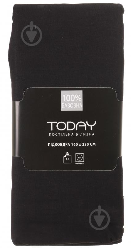 Пододеяльник 1,5 160x220 см антрацит Today - фото 3 Пододеяльник 1,5 160x220 см антрацит Today - фото 3