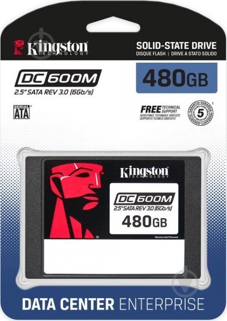 SSD-накопитель Kingston Enterprise SSD DC600M 480GB 2,5" SATA III 3D TLC (SEDC600M/480G) - фото 3