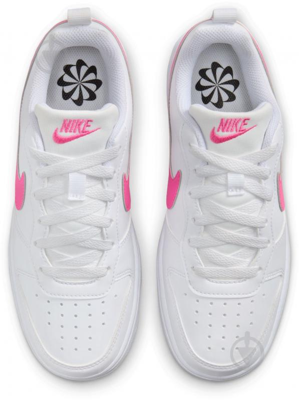 Кросівки для дівчаток демісезонні Nike COURT BOROUGH LOW RECRAFT DV5456-113 р.39 білі - фото 6