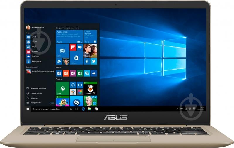 Ноутбук Asus X411UN-EB163T 14" (90NB0GT4-M02290) gold - фото 1