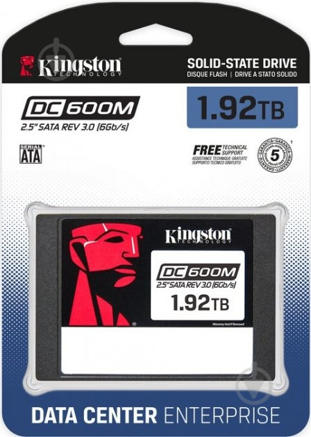 SSD-накопичувач Kingston Enterprise SSD DC600M 1920GB 2,5" SATA III 3D TLC (SEDC600M/1920G) - фото 3