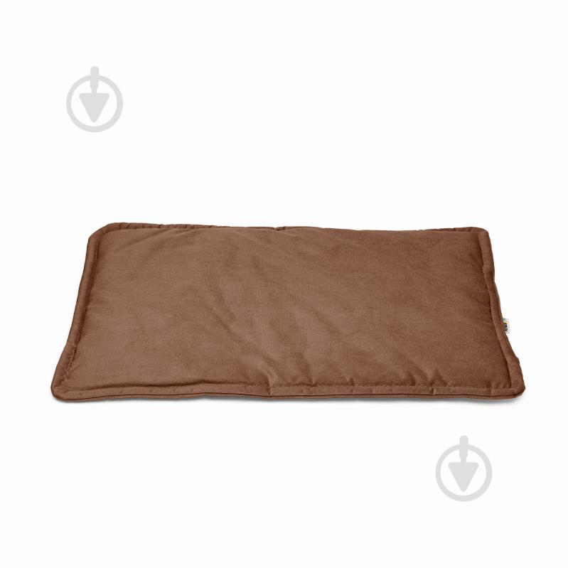 Лежак PETBED Слім L 80х55 см h-3 см велюр коричневий - фото 1 Лежак PETBED Слім L 80х55 см h-3 см велюр коричневий - фото 1