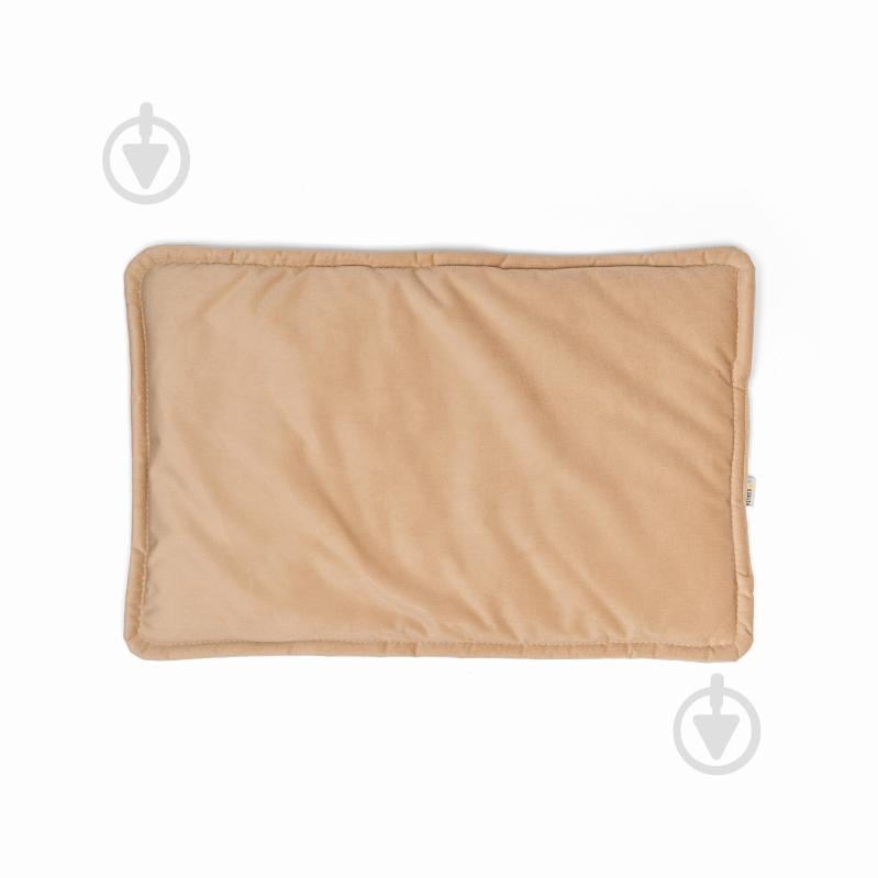 Лежак PETBED Слим L 80х55 см h-3 см велюр бежевый - фото 3