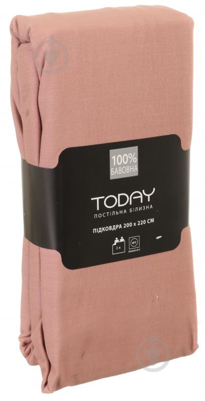 Пододеяльник 2 200x220 см пудровый Today - фото 4