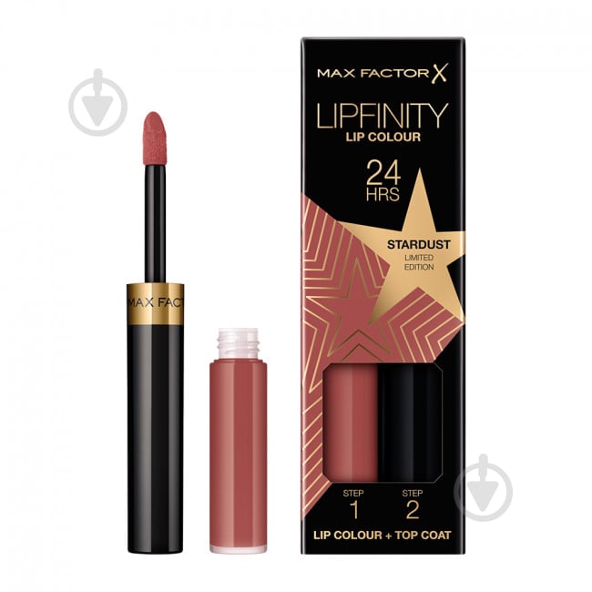 Помада губная Max Factor Lipfinity 2 Step 82 Stardust 5,5 мл - фото 1