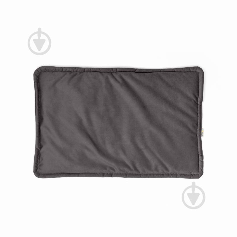 Лежак PETBED Слим L 80х55 см h-3 см велюр темно-серый - фото 3 Лежак PETBED Слим L 80х55 см h-3 см велюр темно-серый - фото 3