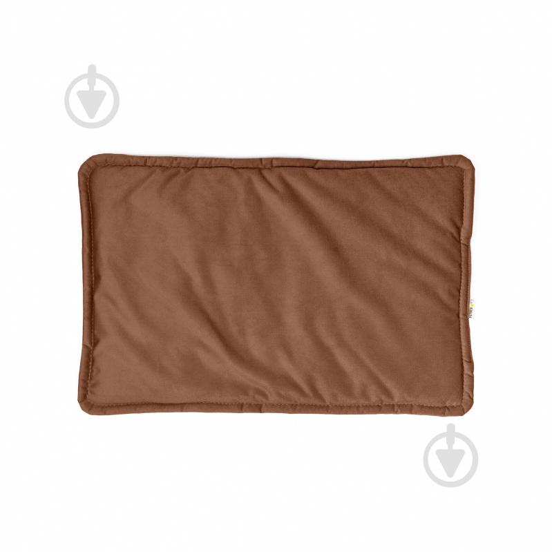 Лежак PETBED Слім XL 90х60 см h-3 см велюр коричневий - фото 3 Лежак PETBED Слім XL 90х60 см h-3 см велюр коричневий - фото 3