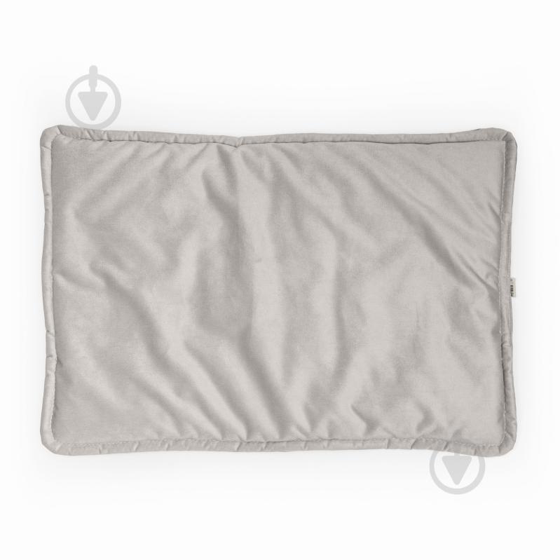 Лежак PETBED Слим 2XL 100х70 см h-3 см велюр серый - фото 3 Лежак PETBED Слим 2XL 100х70 см h-3 см велюр серый - фото 3