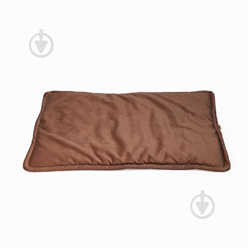 Лежак PETBED Слим 2XL 100х70 см h-3 см велюр коричневый - фото 1 Лежак PETBED Слим 2XL 100х70 см h-3 см велюр коричневый - фото 1