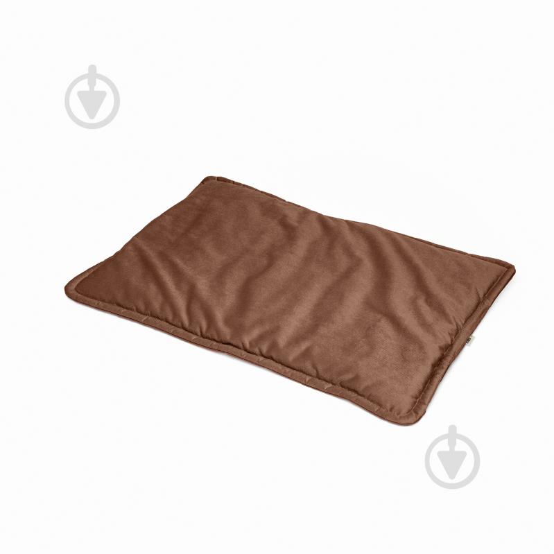 Лежак PETBED Слим 2XL 100х70 см h-3 см велюр коричневый - фото 2 Лежак PETBED Слим 2XL 100х70 см h-3 см велюр коричневый - фото 2