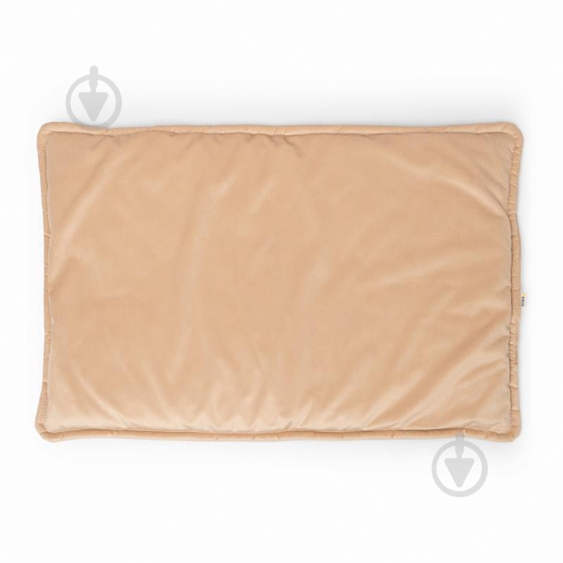 Лежак PETBED Слим 3XL 120х80 см h-3 см велюр бежевый - фото 3 Лежак PETBED Слим 3XL 120х80 см h-3 см велюр бежевый - фото 3