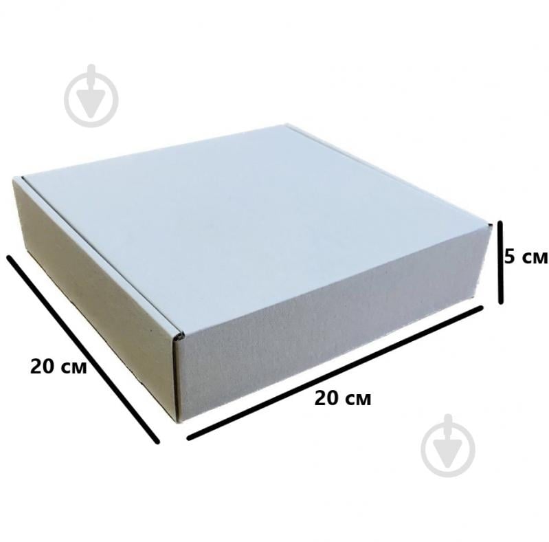 Гофроящик самозбірний Т22 білий 200x200x50 мм - фото 2