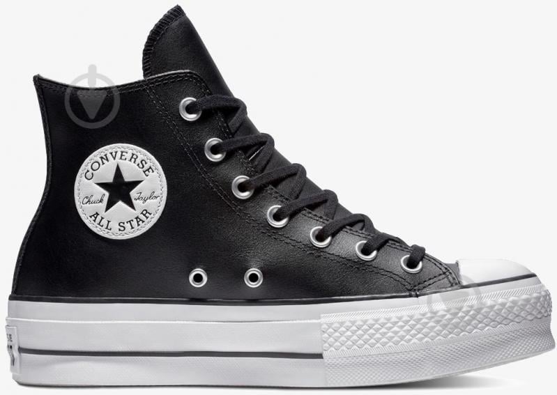 Кросівки Converse CHUCK TAYLOR ALL STAR LEATHER PLATFORM 561675C р.41,5 - фото 1