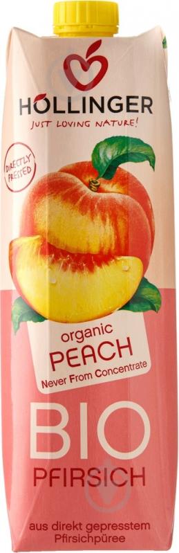 Нектар Hollinger персиковый органический 1 л - фото 1 Нектар Hollinger персиковый органический 1 л - фото 1