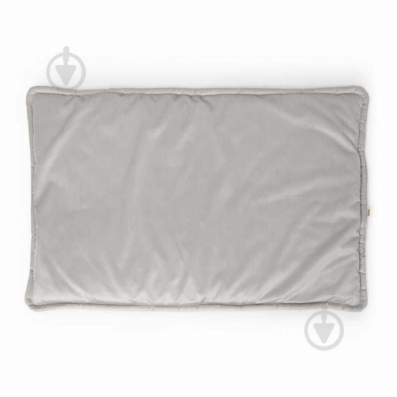 Лежак PETBED Слим 3XL 120х80 см h-3 см велюр серый - фото 3 Лежак PETBED Слим 3XL 120х80 см h-3 см велюр серый - фото 3