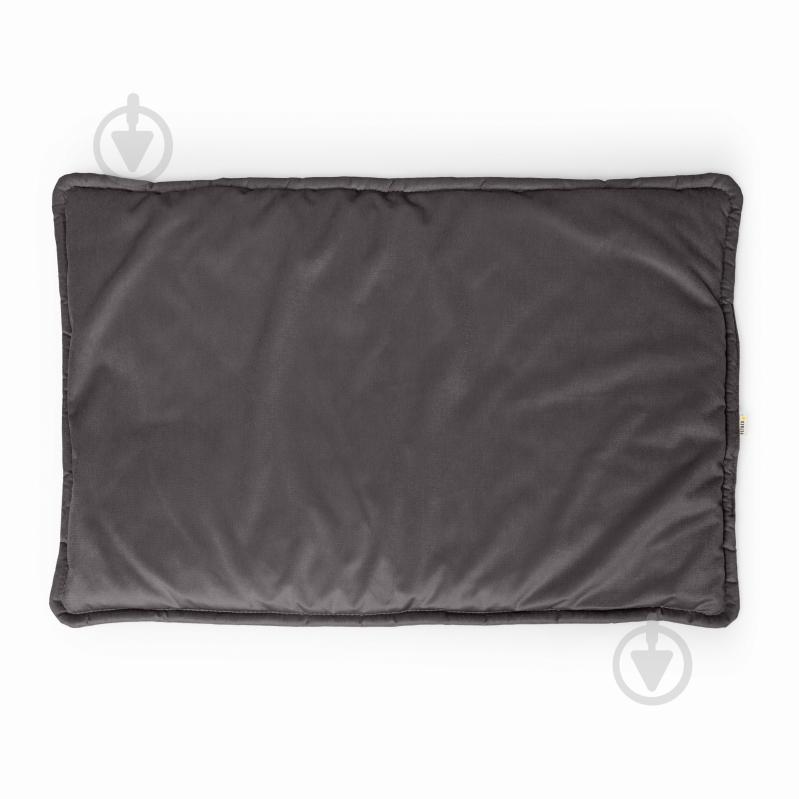 Лежак PETBED Слім 3XL 120х80 см h-3 см велюр темно-сірий - фото 3 Лежак PETBED Слім 3XL 120х80 см h-3 см велюр темно-сірий - фото 3
