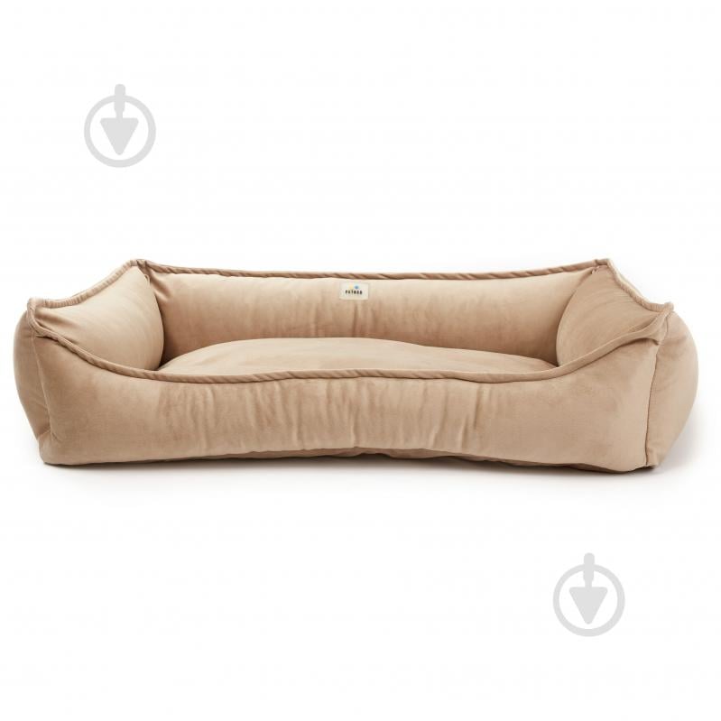 Лежак PETBED Комфорт 2XL 100х70 см h-25 см велюр бежевый - фото 3 Лежак PETBED Комфорт 2XL 100х70 см h-25 см велюр бежевый - фото 3