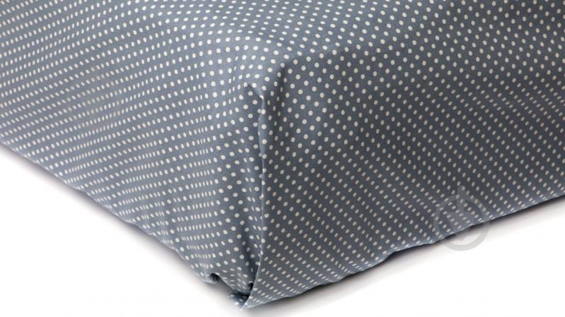 Простирадло Горох на резинці 160x200 см синій Прованс - фото 1