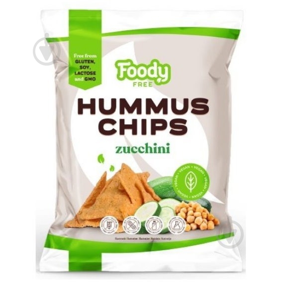 Чипсы FOODY хумус с цуккини 50 г - фото 1