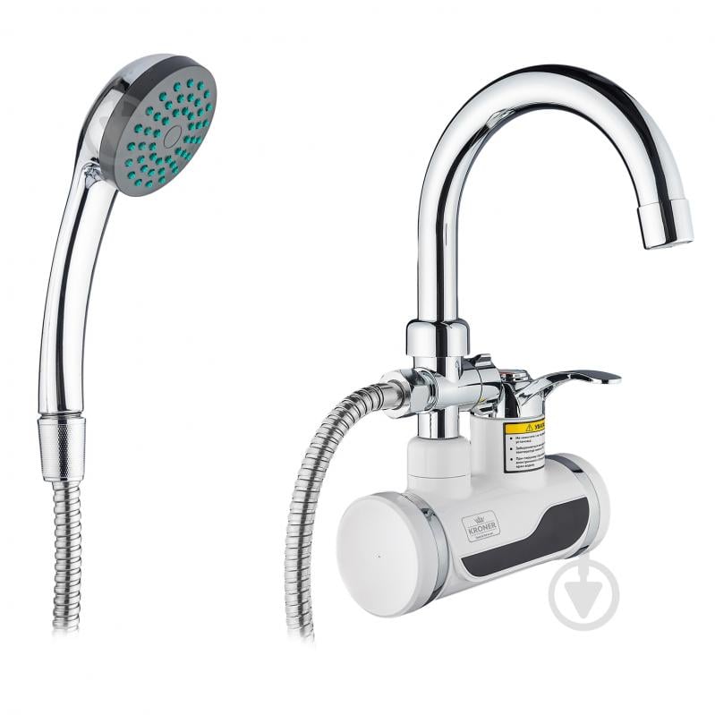 Електроводонагрівач проточний Kroner KRM Volt - CW191WMDS с дисплеем - фото 1 Електроводонагрівач проточний Kroner KRM Volt - CW191WMDS с дисплеем - фото 1