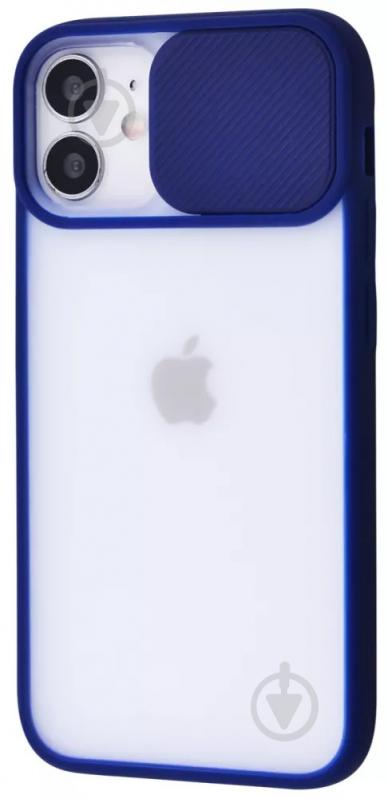 Чехол PRC Camera Protect Matte Case (PC+TPU) для Apple iPhone 12 Mini blue - фото 1