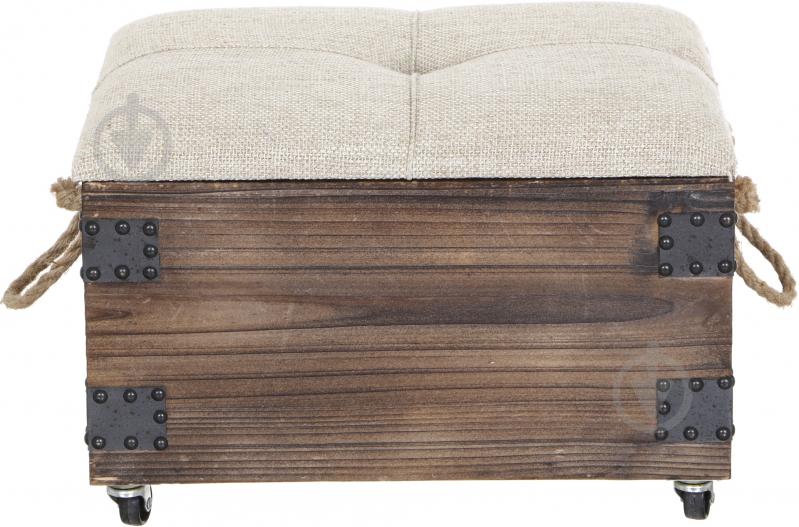 Сундук-пуф Loft 320x400x280 мм коричневый - фото 2